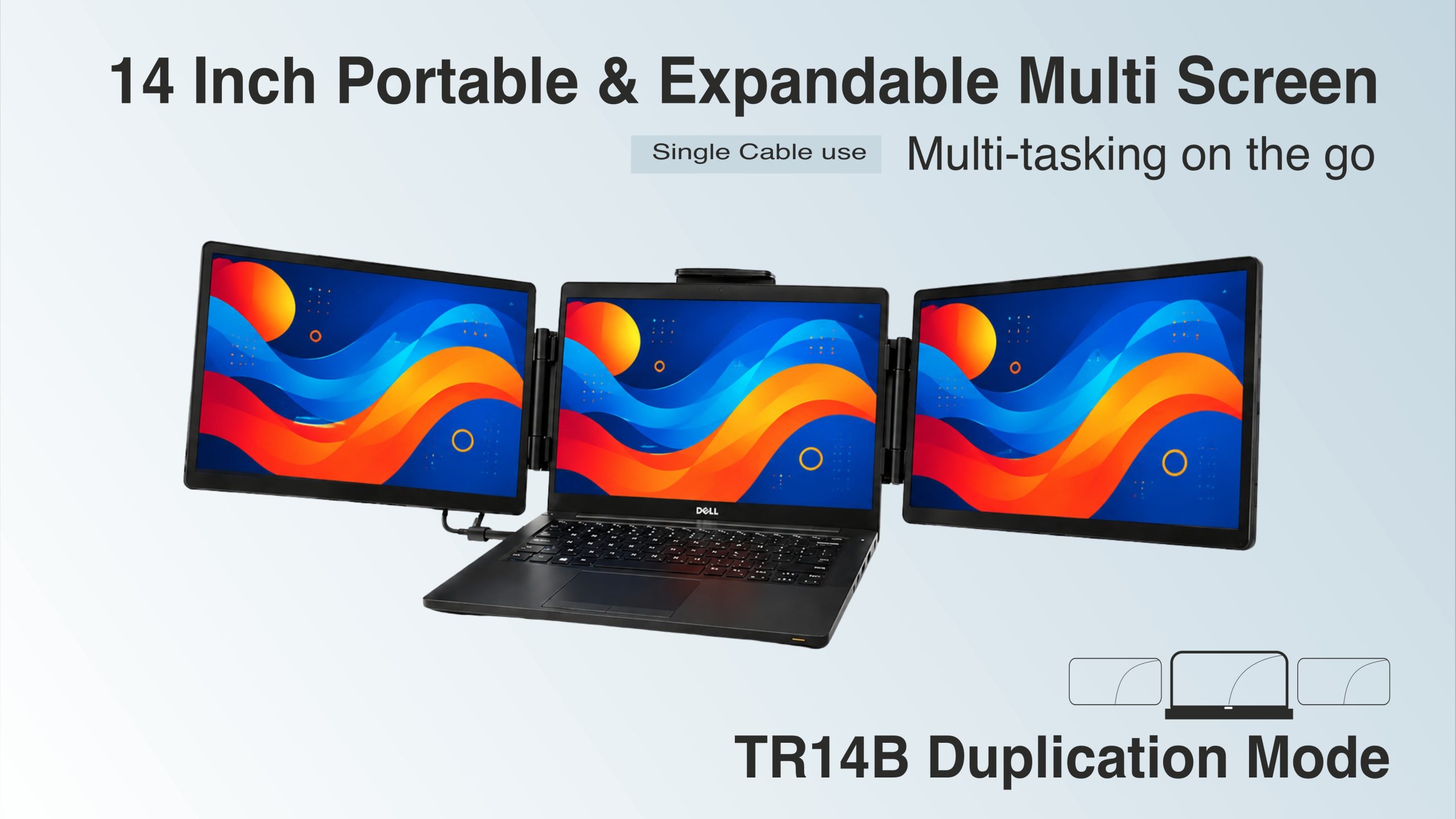 AM 14″ Laptop Screen Extender, Designed for productivity and portability
