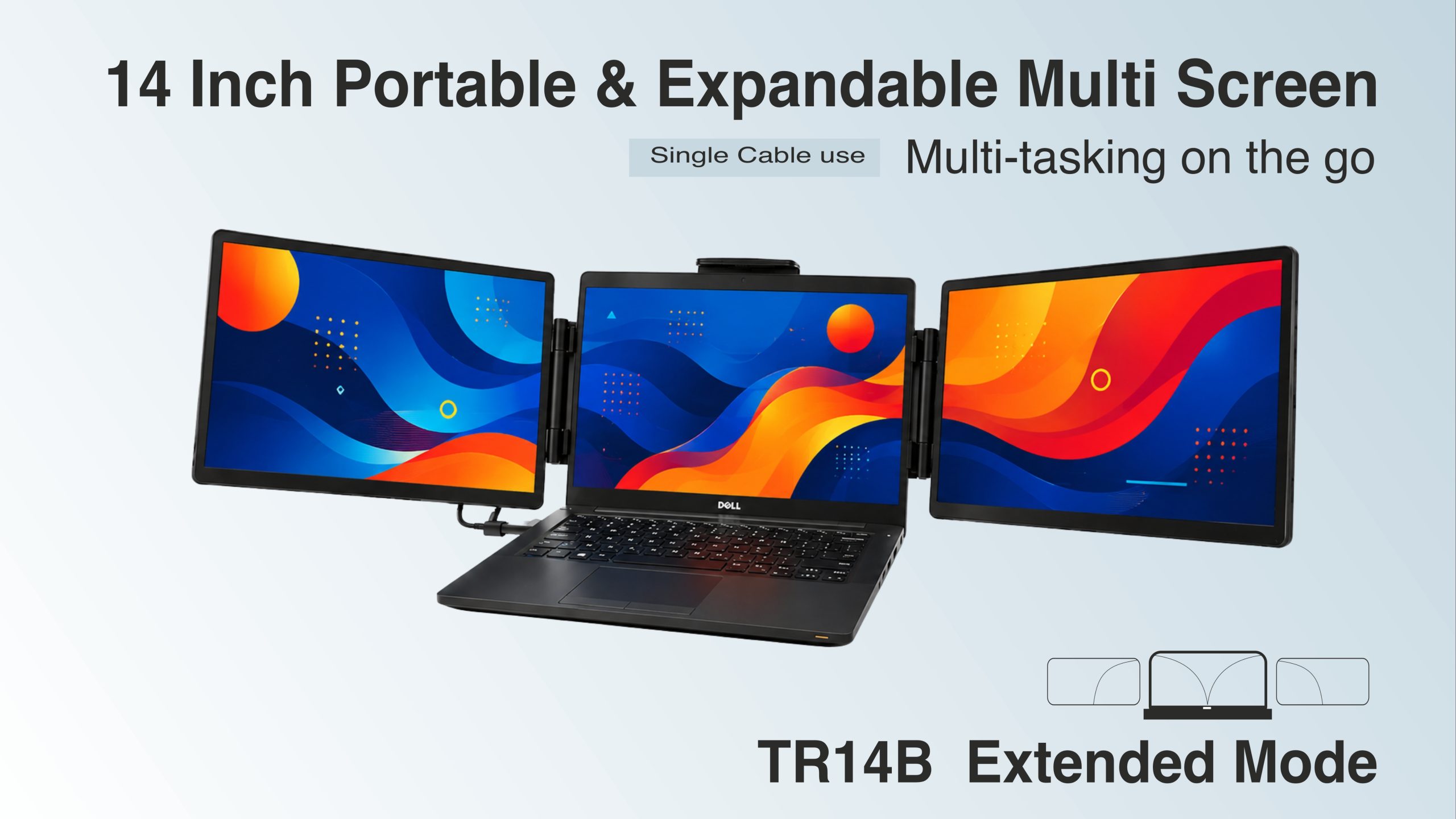 AM 14″ Laptop Screen Extender, Designed for productivity and portability